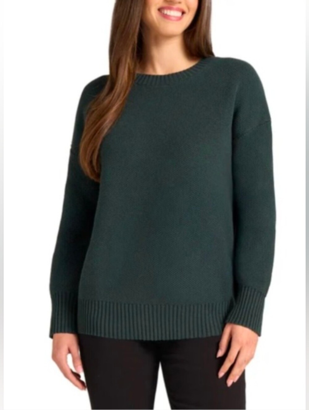 100% Cotton Classic Crewneck Pullover Sweater - Camel
